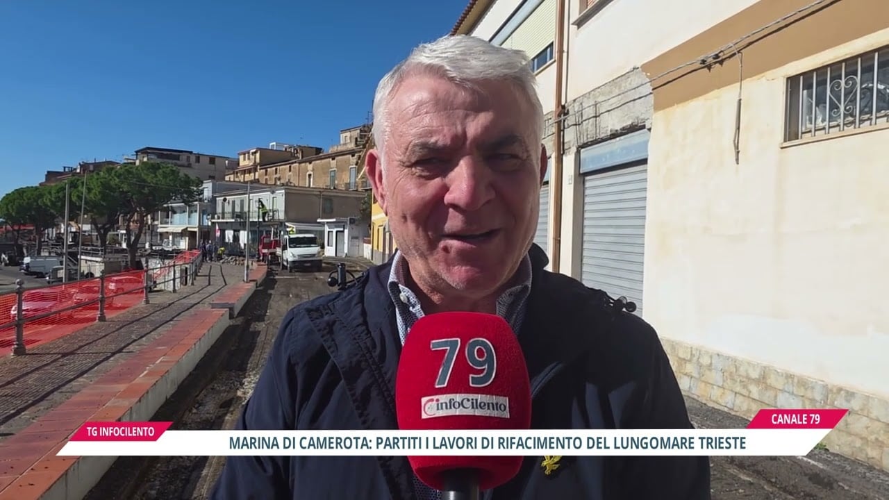 Marina di Camerota, via al nuovo lungomare: iniziati i lavori di restyling