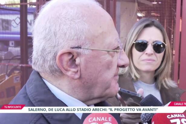 Salerno, sopralluogo del Sindaco allo stadio Arechi: “Il progetto va avanti”