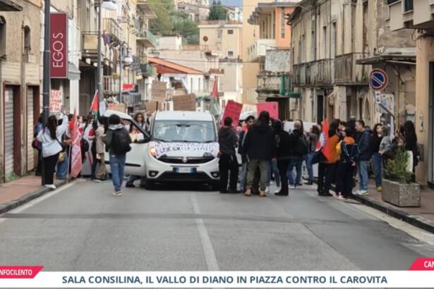 Sciopero contro il carovita nel Vallo di Diano: corteo a Sala Consilina
