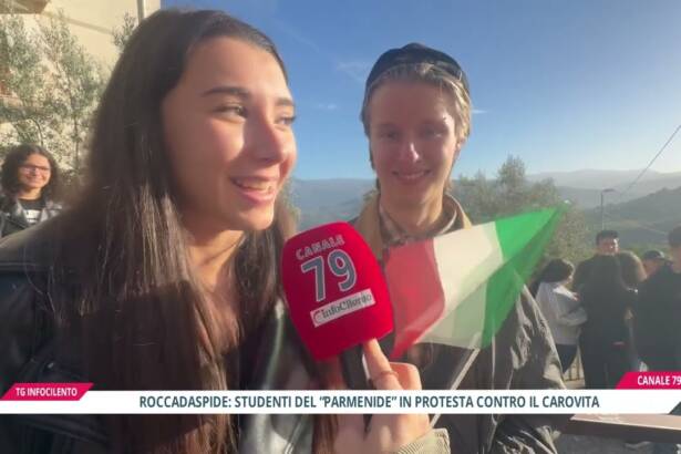 Caro carburanti e crisi economica: gli studenti di Roccadaspide in sciopero