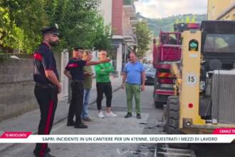 Incidente in un cantiere a Sapri per un 47enne: sequestrati i mezzi di lavoro